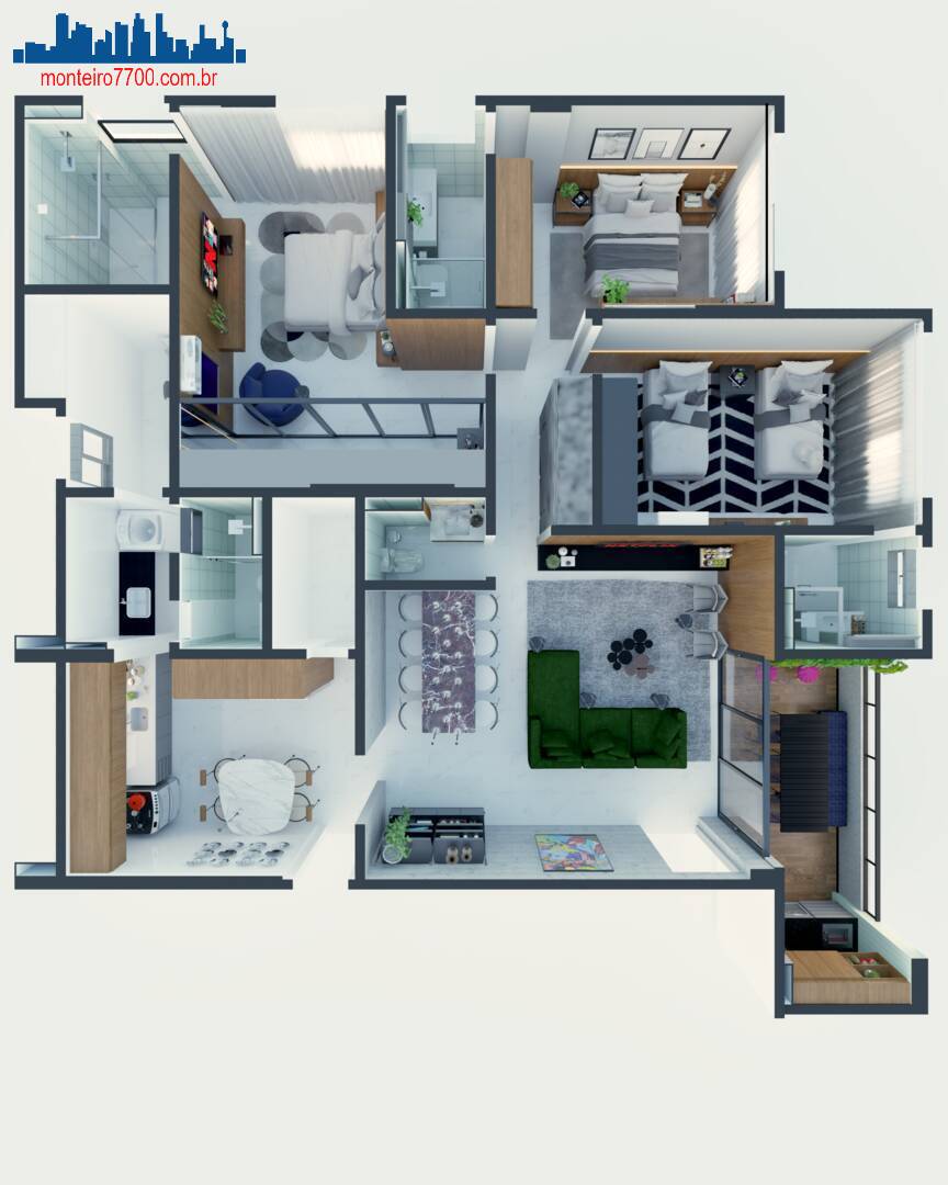Apartamento, 3 quartos, 151 m² - Foto 3
